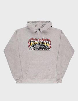 Sudadera Thrasher Krak Skulls Grey