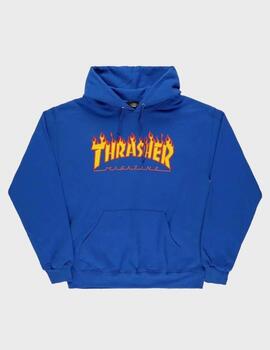 Sudadera Thrasher Flame Logo Blue